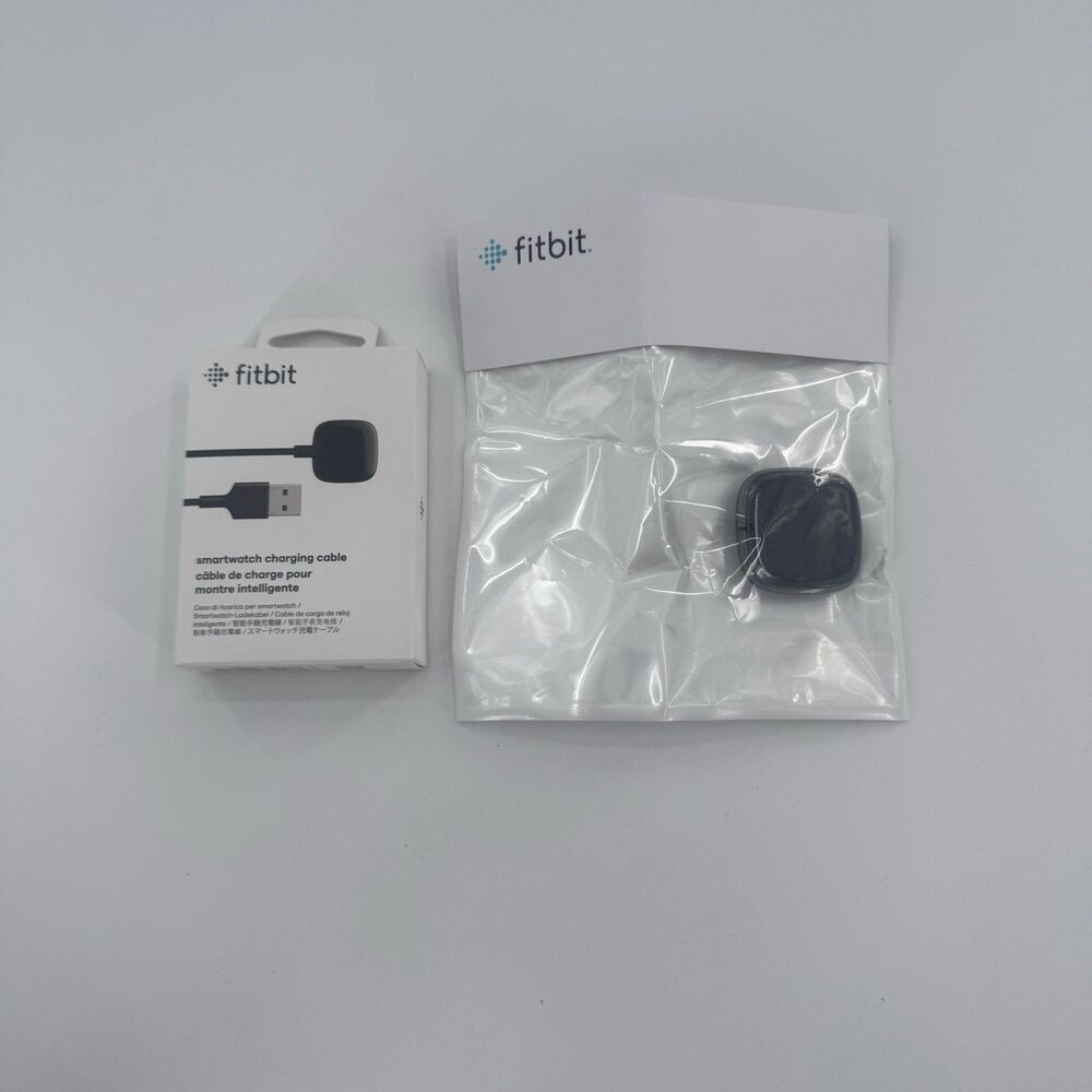Fitbit Sense Fitness Smartwatch FB512 Graphite Black Watch (pebble) And Charger